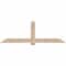 Ekena Millwork Eugene Smooth Timber Gable Bracket, Douglas Fir, 84"W x 28"H x 1 1/2"D x 5 1/2"F, 8/12 Pitch GBW084X28X0206EUG00SDF - alternate 1